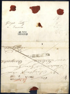 Cover 1844, Registered Outer Letter Sheet, Opened For Display, Posted From Treviso To Belgrade - Serbia Via Austrian Con - Lombardo-Venetien