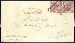 Cover 1858, Lettera Del 7.1.1858 Da Solmona A Napoli, Affrancata Con 1 Gr. Rosa Lillaceo I Tavola (tre Ampi Margini Ed U - Nápoles