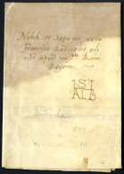 Cover 1549, Lettera In Pergamena Del 20. Ottobre 1549 Indirizzata Al Nobile Et Sapiente Vico Francisco Baduario A Roma:  - Estados Pontificados