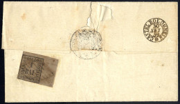 Cover 1859, Lettera Del 30.9.1859 Da Castel Bolognese A Bagnara In Porto Assegnato "1" Baj., Affrancata Al Verso Con 1 B - Romagna
