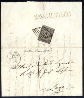 Cover 1859, Lettera Del 17.10.1859 Da MassaLombarda A Lugo In Porto Assegnato "1" Baj., Affrancata Al Verso Con 1 Baj. G - Romagne