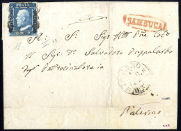 Cover "Sambuca", Ovale Rosso Su Lettera Del 30.8.59 Per Palermo Affrancata Con 2 Grana III Tavola Azzurro, Firmato Bolaf - Sicilië