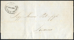 Cover 1861, STRADE FERRATE LIVORNESI: Lettera Completa Del Testo Del 17.12.1861 Dalla Direzione A Livorno, Timbro Ovale  - Toskana