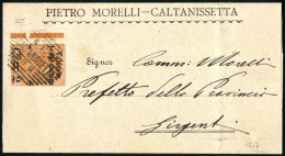 Cover 1891, Stampato Del 4.10.1891 Da Caltanisetta Per Girgenti, Affrancato Per Il Primo Porto Per L'interno Di Stampe C - Otros & Sin Clasificación