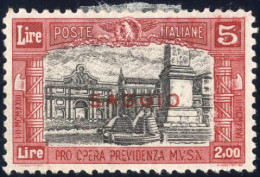 (*) 1928, Milizia II, Serie Completa Di Quattro Valori Con Soprastampa Rossa "SAGGIO", Nuova Senza Gomma (Sass. 220-3 Sa - Andere & Zonder Classificatie