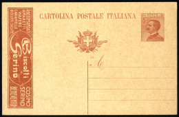 Cover 1923, Cartolina Postale Pubblicitaria 30 Cent. Arancio "Biscotti Serino", Nuova , Ottimamente Conservata, Rara In  - Altri & Non Classificati