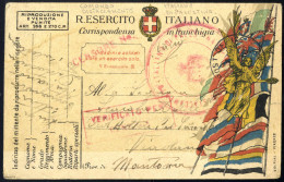 Cover 1918, Cartolina Del R. Esercito Italiano, Corrispondenza In Franchigia, Del 6.12.1918 Da Jaffa (Giaffa) A Viadana  - Otros & Sin Clasificación