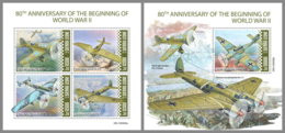 SIERRA LEONE 2019 MNH Beginning World War II 2. Weltkrieg 2. Guerre Mondiale M/S+S/S - OFFICIAL ISSUE - DH1944 - 2. Weltkrieg