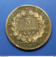 Pièce De 5 Centimes Cérès 1897 A … Vendu En L’état (30) - Altri & Non Classificati