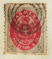 DANEMARK - 1870, 4S, Perf. 12.5 - Gebruikt