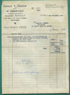86 Poitiers Automobiles Renault Garage P Charent Cl Renaud Salis Concessionnaire 30 Novembre 1945 - Automobile