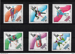 HONGRIE 1979 JEUX OLYMPIQUES DE LAKE PLACID Yvert PA 422-427, Michel 3390-3395 NEUF** MNH Cote 6 Euros - Nuevos