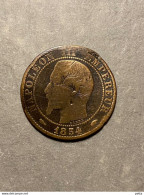 Pièce De 5 Centimes Napoléon III 1854A Main  / Vendu En L’état (31) - 5 Centimes