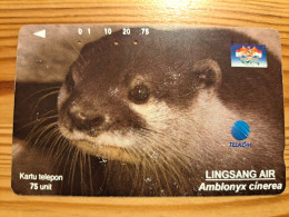 Phonecard Indonesia - Otter - Indonesien