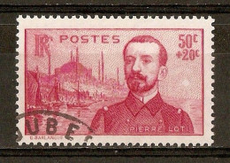 1937 - Pierre Loti (1850-1923) 50c.+20c. Rose Carminé N°353 - Usados