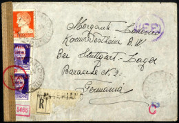 Cover 1944, Raccomandata Del 18.4.1944 Da Montepiano (Firenze) A Kornwestheim (Baden-Württemberg) Presso Il Lager Di Stu - Sonstige & Ohne Zuordnung