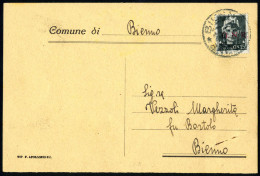 Cover 1944/45, 4 Cartoline Dal 13.5.1944 Al 21.4.1945 (due Raccomandate Con Risposta) Affrancate Con Valori G.N.R., Sass - Otros & Sin Clasificación