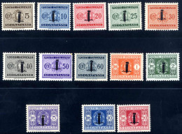 ** 1944, La Serie Segnatasse Completa Con Soprastampa "fascetto", Nuova Con Gomma Originale Integra (30 C. Con Traccia D - Otros & Sin Clasificación