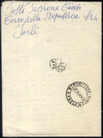 Cover 1961, Lettera BRAILLE In Franchigia Con Bei Ornamenti Di Fiori Colorati Disegnati Per Forli, Timbro "FORLÍ * RIMIN - Altri & Non Classificati