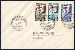 Cover 1951, Lettera FDC Del 18.5.1951 Da Trieste A Roma (fermo Posta) Affrancata In Tariffa Con La Serie "Ginnici Di Fir - Altri & Non Classificati