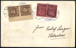 Cover 1918.lettera Del 30.11.1918 Da Algund A Schlanders, Affrancata Con Una Coppia Orizzontale Del 2 H. Rosa (l'esempla - Merano