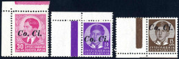 ** 1941, Francobolli Di Jugoslavia Con Soprastampa "Co.Ci.", Serie Completa Di 17 Valori Nuova Con Gomma Originale Integ - Ljubljana