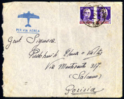 Cover 1942, Lettera Aerea Della "Posta Militare N° 82" Del 20.7 Per Gorizia, Affrancata Con Coppia 50 C. Violetto, Sopra - Ionische Inseln