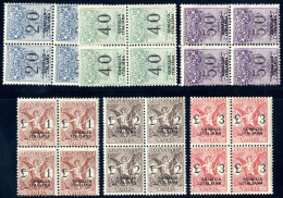 **/bof 1926, Segnatasse Per Vaglia, Serie Completa Nuova In Quartine Con Gomma Originale Integra (Sass. 7-12, € 2.800) - Somalië