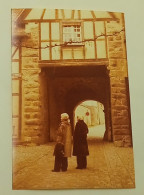 Two Women On Rue Riquewihr, Alsace, France-March 1978. - Places