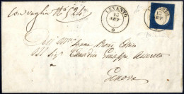 Cover Sardegna 1850/61, Lotto Di Sei Buste Con Annullamenti Della Liguria, Una Busta Con Sass. 2 Da Genova, Due Buste Co - Sardegna