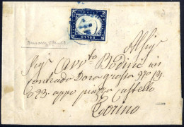 Cover Sardegna 1854/58, Lotto Di 11 Buste Con Annullamenti Del Piemonte, Due Buste Con Sass. 2 Da Vogogna (punti 13) E C - Sardegna