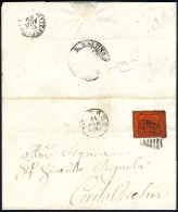 Cover Stato Pontificio 1868/69, Lotto Di Quattro Buste Con Annullamenti Pregiati, Notato Tre Lettere Di 10 Cent. (Sass.2 - Stato Pontificio