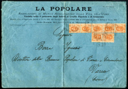 Cover 1861/1900 Ca., Insieme Di 23 Lettere Affrancate 1861-1900 (in Gran Parte Prima Del 1870), Alcune Raccomandate, Let - Verzamelingen