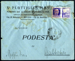 Cover R.S.I. 1943/45, Studio Storico Postale Della Divisione Decima XMAS Contenente 18 Documenti E Lettere Con Divesi An - Colecciones