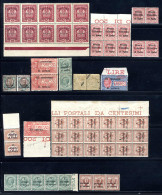 **/*/o/pair/bof/(*) 1918/19, Trentino - Alto Adige, Trieste, 21 Lotti Di Aste Precedenti Con Valori Con Soprastampa In V - Otros & Sin Clasificación