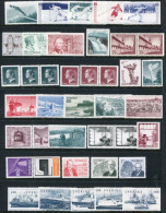 SWEDEN 1974 Issues Complete  MNH / **.  Michel 836-890, Blocks 2-6 - Nuevos