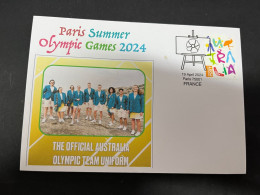 6-5-2024 (4 Z 17) Paris Olympic Games 2024 - Official Australia Olympic Team Uniform - Summer 2024: Paris