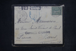 CHINE - Enveloppe Du Corps D'Occupation En Chine, De Tien Tsin Pour Paris En 1904 ( Voie De Sibérie) - L 152368 - Cartas & Documentos