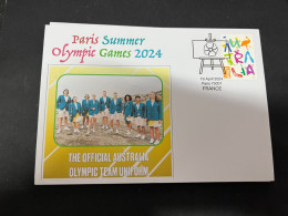 6-5-2024 (4 Z 17) Paris Olympic Games 2024 - Official Australia Olympic Team Uniform - Sommer 2024: Paris