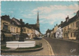 EURE-Conches-Place Carnot Et Eglise (colorisé) 24 - Conches-en-Ouche