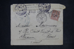 CHINE - Enveloppe Du Corps D'Occupation En Chine, De Tien Tsin Pour Paris En 1905 ( Voie De Sibérie) - L 152369 - Cartas & Documentos