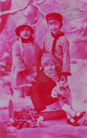 FETES ET VOEUX - Nouvel An - Un Groupe D'enfant - Carte Postale Ancienne - Nouvel An