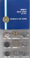 1972 Repubblica Di San Marino Monete Divisionali FDC Con 500 Lire In Argento - Saint-Marin