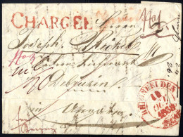 Cover 1838, Chargè-Brief Aus Rheinfelden Am 11.10. Nach Debrezin (Ungarn), Notiert Frei Bregenz - ...-1850 Voorfilatelie
