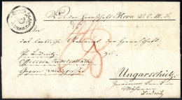 Cover "Horn Recomandirt", RsoSp Müller 800 Punkte, Ex Offo Brief Vom 20.3.1838 Nach Ungarnschütz - Autres & Non Classés