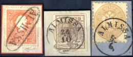 Piece "Almissa", (RfO Müller 600 Punkte), Auf Briefstück Mit 5 Kr. Rot Type II (signiert AD), Dazu (RDb-f Müller 30 Punk - Autres & Non Classés