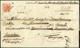 Cover "MITROWICZ / 23. MAI."1854, Amtlicher Rekobrief (ex Offo) Vom 23.5.1854 Von Mitrowicz über Semlin Nach Belgrad, Fr - Otros & Sin Clasificación