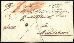 Cover TEMESVAR, Reko-Briefhülle Vom 21.10.1844 Von Temesvar (Timisoara) Nach Mundelsheim (Württemberg); Langstempel "TEM - Sonstige & Ohne Zuordnung