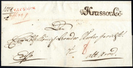 Cover V.LUGOSCH, Briefhülle Der Firma Krassov.Co. Vom 11.5.1789 Von Lugosch (heute Lugoj) Nach Alt Arad; Roter Aufgabest - Otros & Sin Clasificación