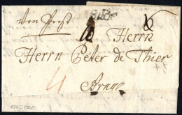 Cover "Pest" 1775, Brief Aus Pest Am 15.9. Gestempelt Buda Nach Brage - ...-1850 Prephilately